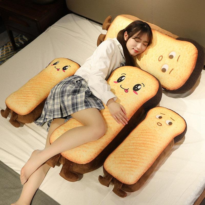 Kawaii Emotionales Brot und Toast Plüsch-Kissen