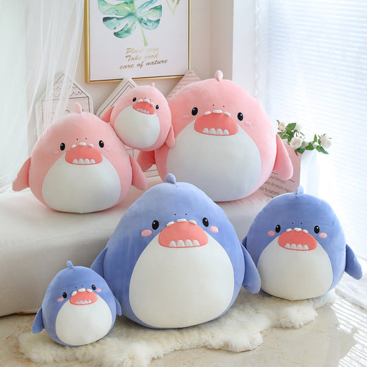 Sharkie Hug - Rosa Kawaii Haifisch Plüschtier