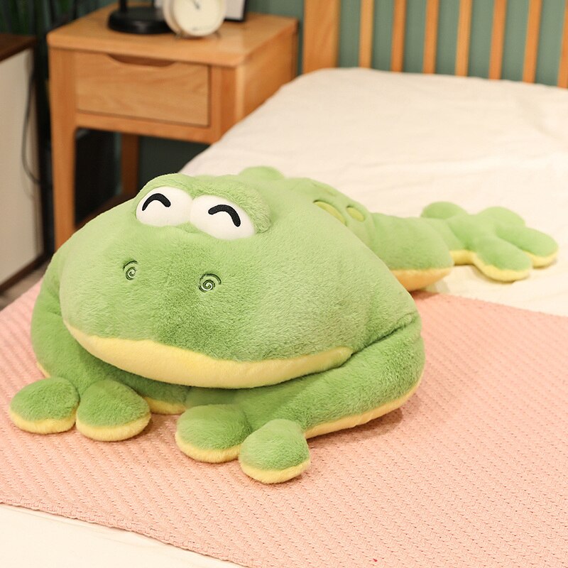 Übergroßer Fröhlicher Frosch Kuschler