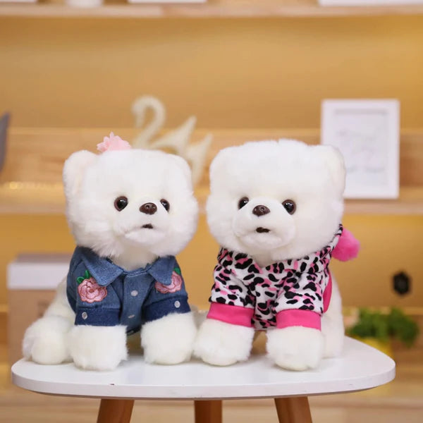 Niedliche Bichon Frise Plüschtiere