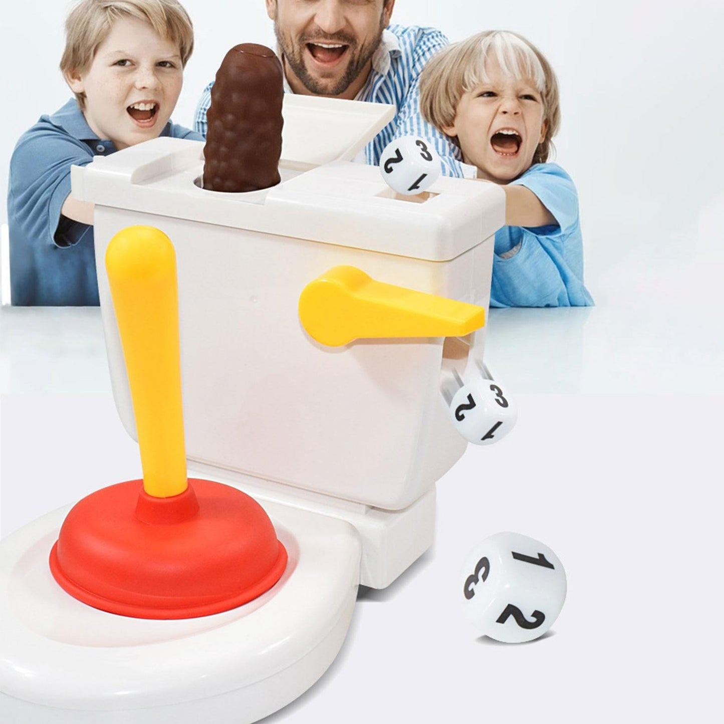 Flying poop game - wer fängt den fliegenden scheißhaufen - familienspiel