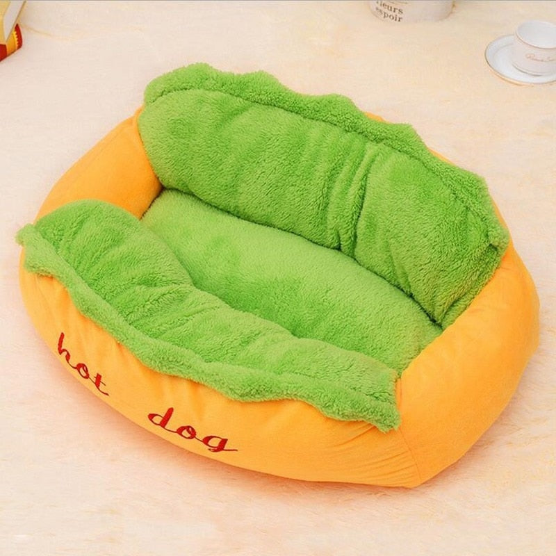 Hot Dog geformt Haustier Bett