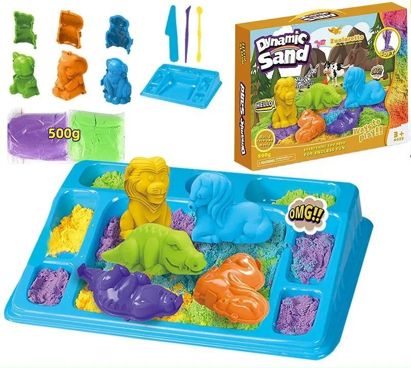 Dynamischer sand - viel spaß beim spielen und gestalten mit sand - formbarer sand