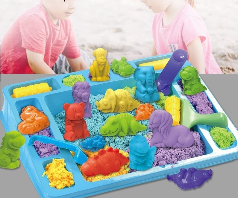 Dynamischer sand - viel spaß beim spielen und gestalten mit sand - formbarer sand