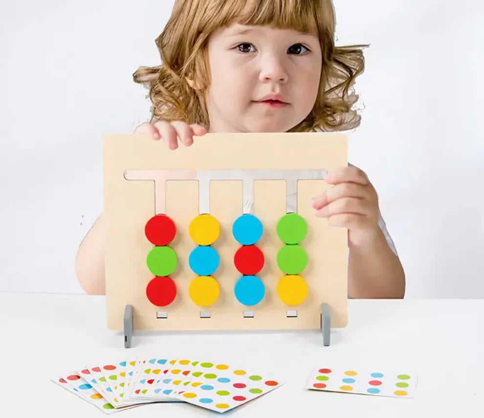 Montessori formen und farben lernspiel aus holz