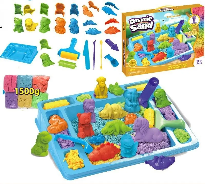 Dynamischer sand - viel spaß beim spielen und gestalten mit sand - formbarer sand