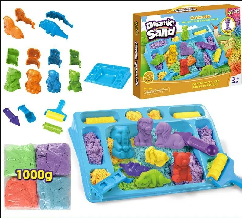 Dynamischer sand - viel spaß beim spielen und gestalten mit sand - formbarer sand