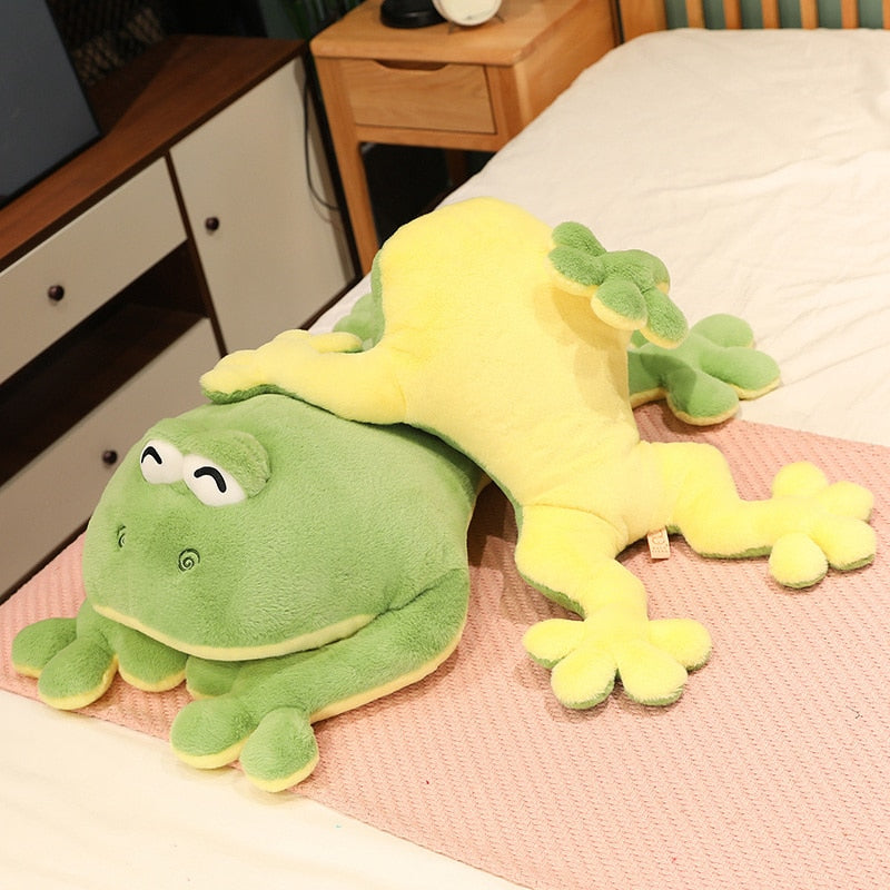 Übergroßer Fröhlicher Frosch Kuschler