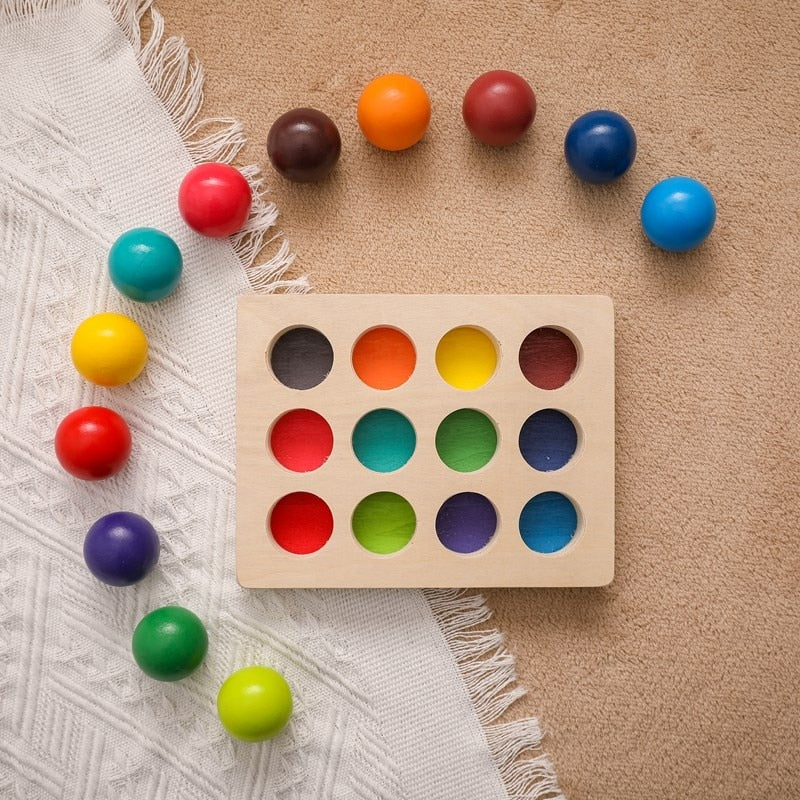 Woods - Regenbogenkugeln - Sortierspiel