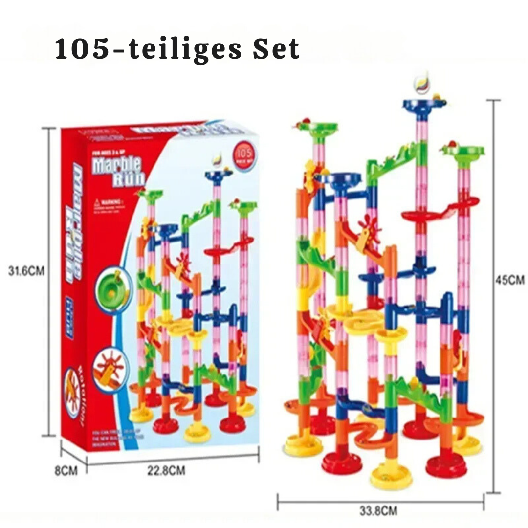 Baustein-kugelbahn-säulen-spielset