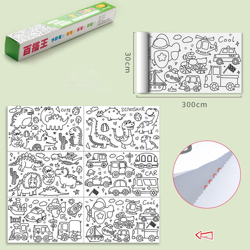 ColoringPaper - entfesseln sie die kreativität Ihrer kleinen - XXL-malpapier