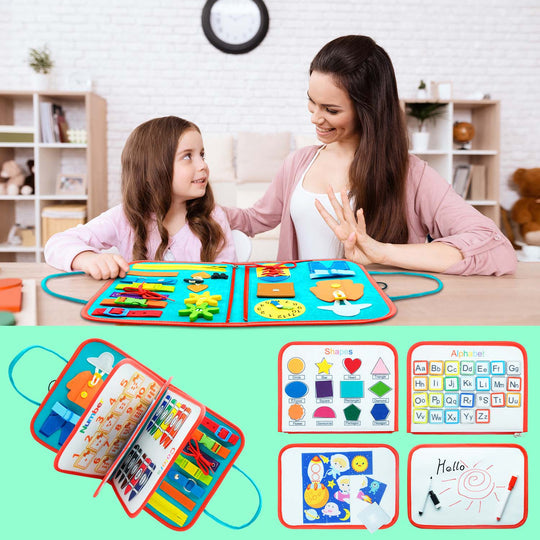 Sensory book board - erforschen und lernen durch fühlen - filzbuch