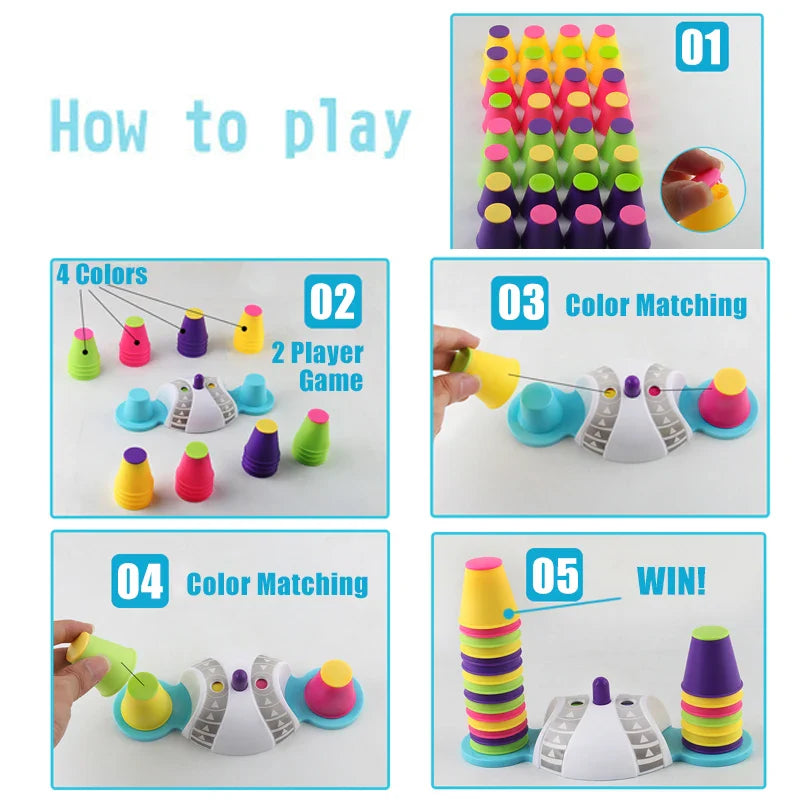 Speed Stacker - rennen um die spitze - stapelspiel