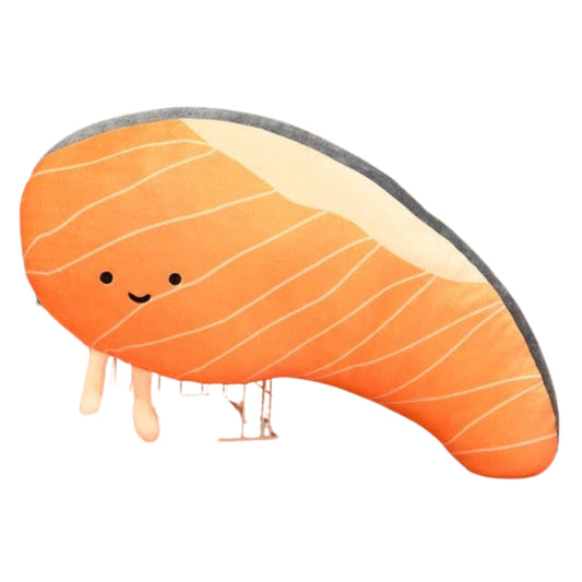 Niedliches Cartoon Lachs-Sashimi-Kissen