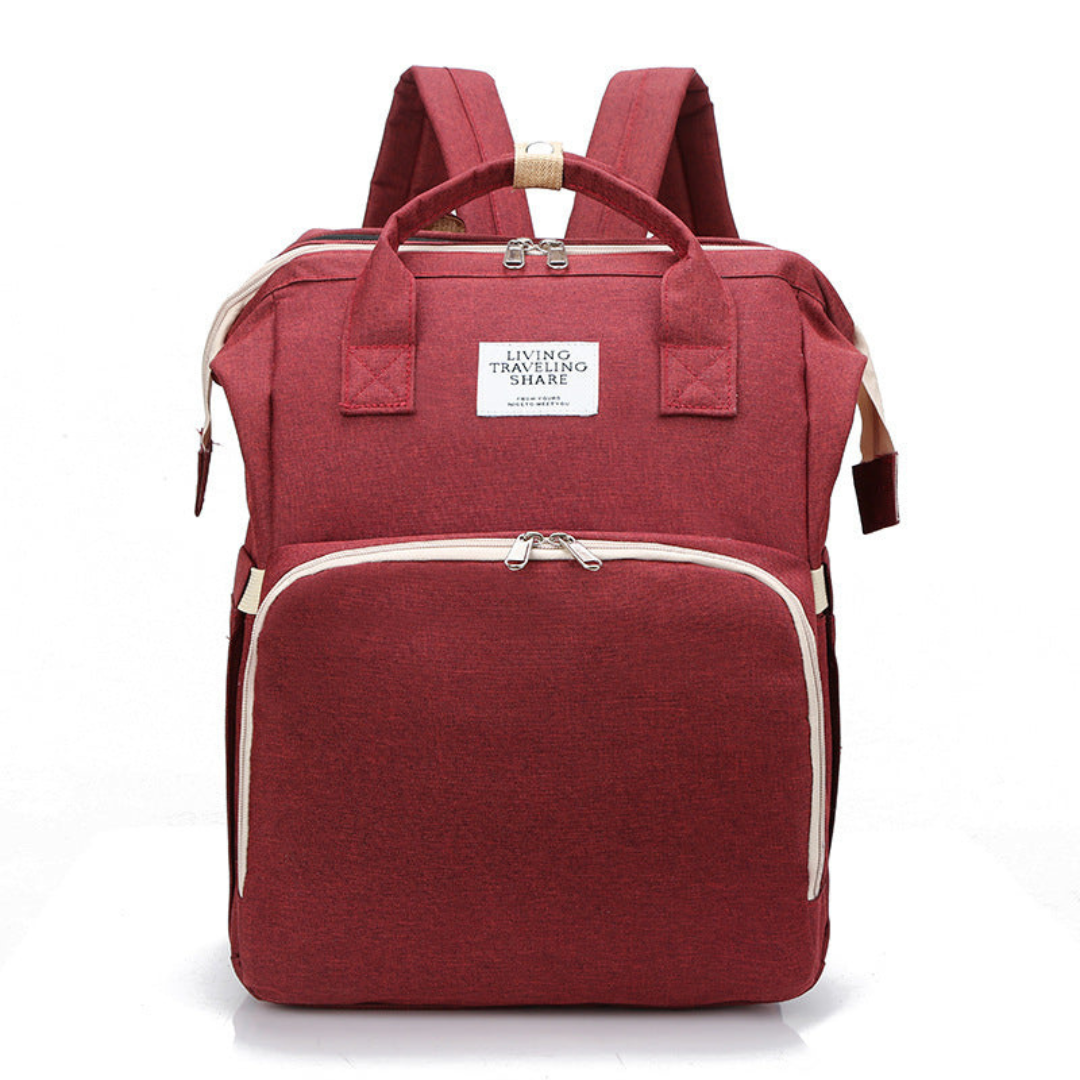 2in1 babyrucksack mit integriertem wickelbett