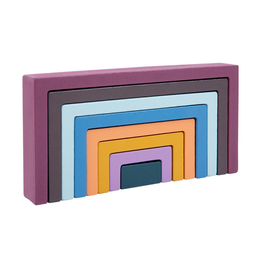 Montessori farben holzbausteine