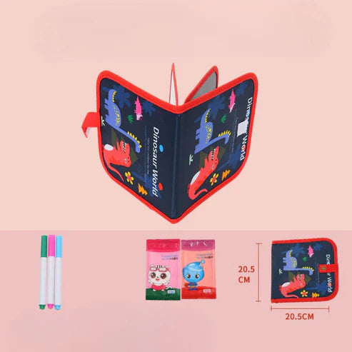 Tragbares wiederverwendbares malbuch für kinder