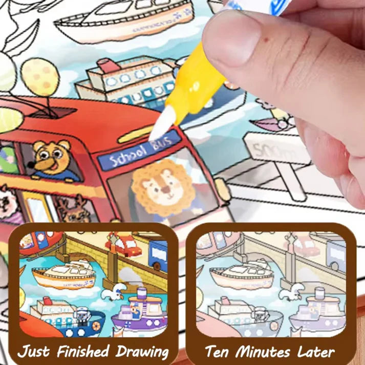 2in1 magisches montessori geschichten buch zum malen und spielen