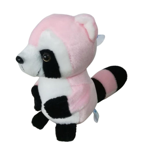Niedlicher rosa Waschbär Plüschtier