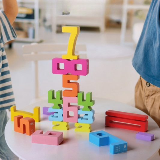 Pädagogische Mathe und Zahlen Lernblöcke