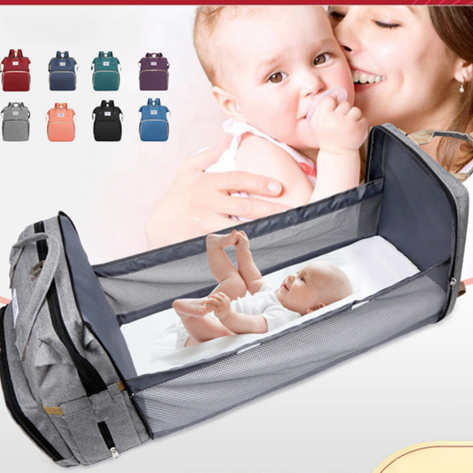 2in1 babyrucksack mit integriertem wickelbett