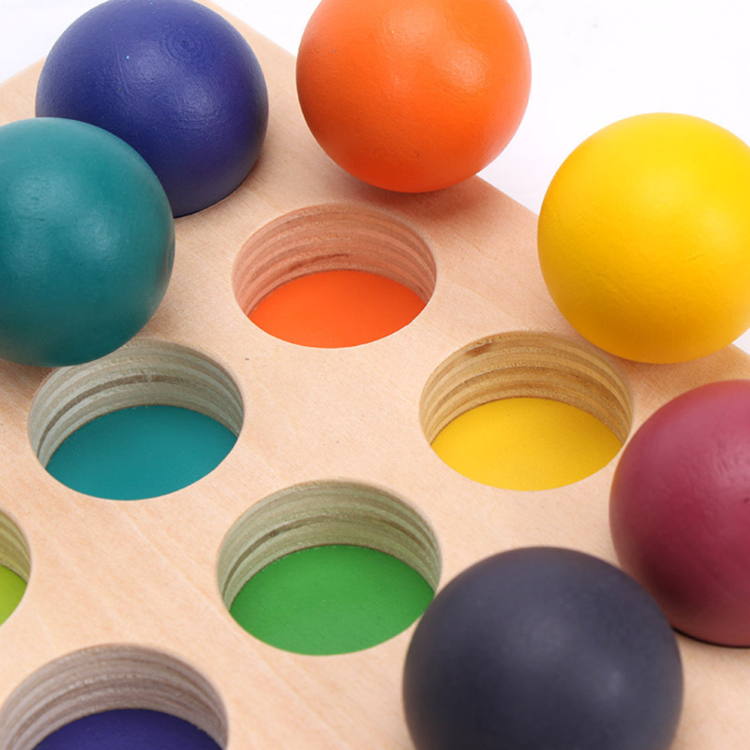 Montessori regenbogen sortierspiele