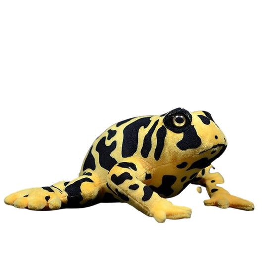 Realistischer gelber Pfeilgiftfrosch Plüschtier