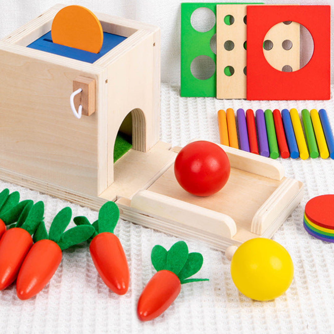 5in1 montessori lernspielzeug set aus holz