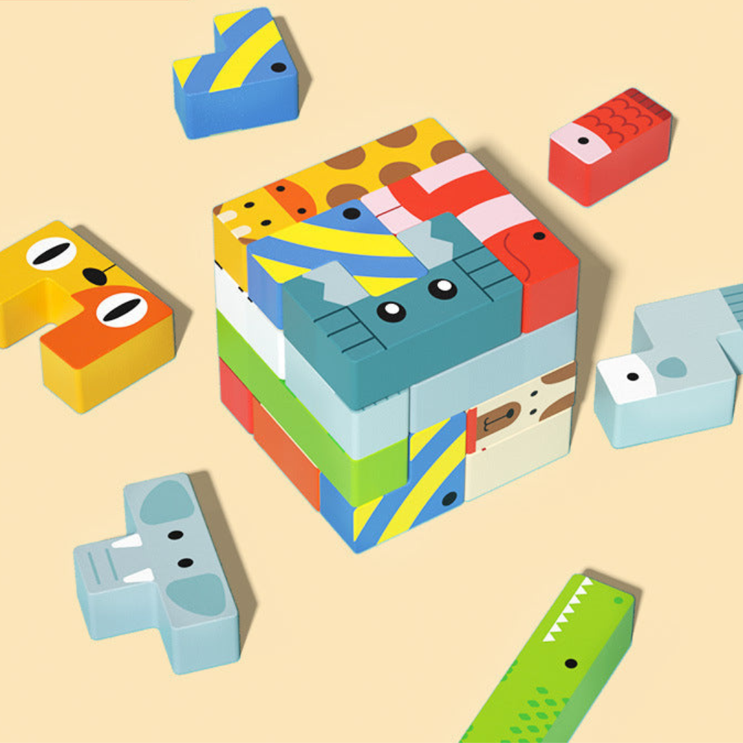 Tetris puzzle spiel aus holz