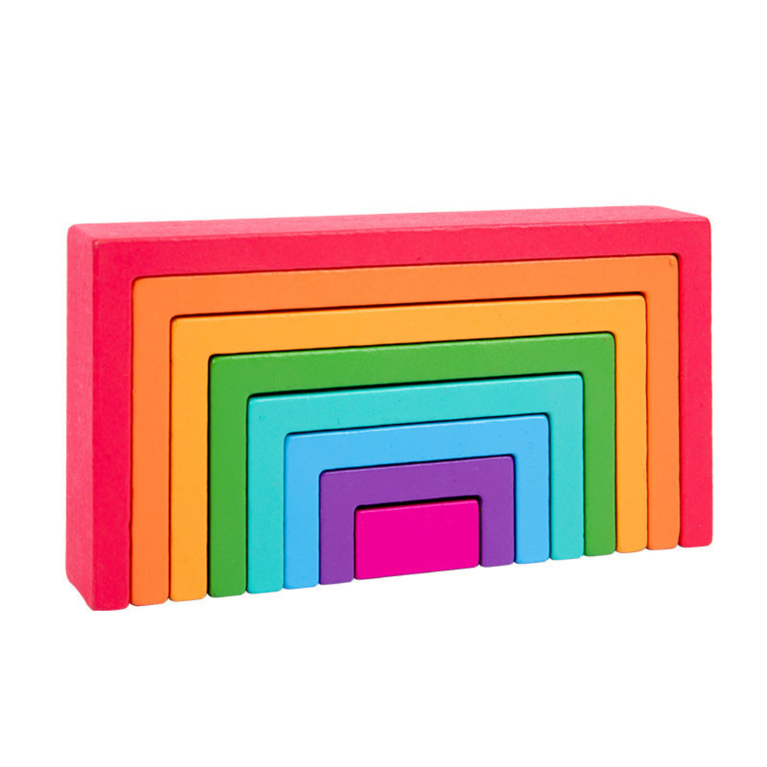 Montessori farben holzbausteine