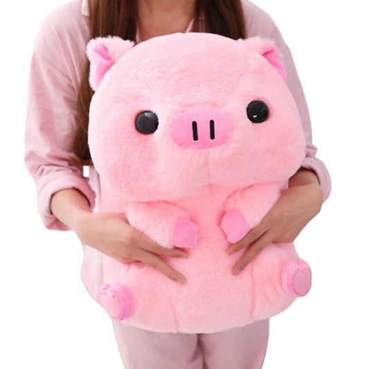 Super umarmbares rosa Schweinchen Plüschtier