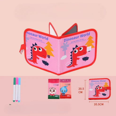 Tragbares wiederverwendbares malbuch für kinder