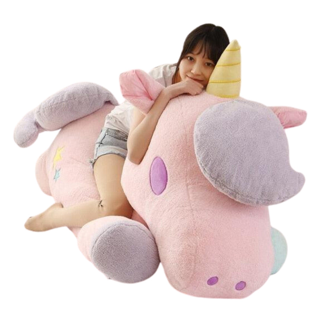 Riesiges Einhorn fliegendes Pferd Plüschtier