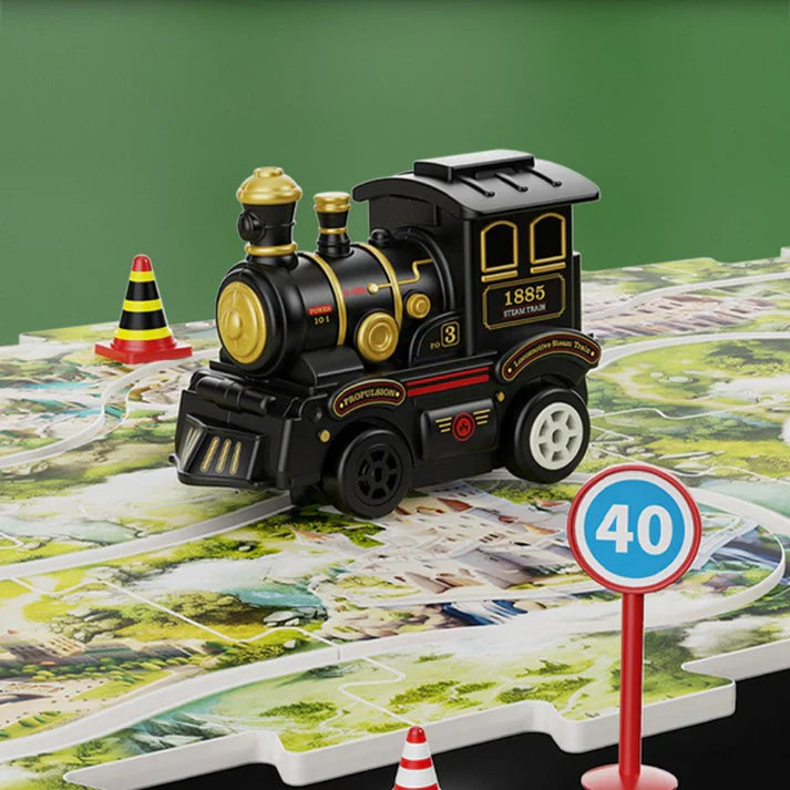 Weihnachts-puzzle-zugspielzeug