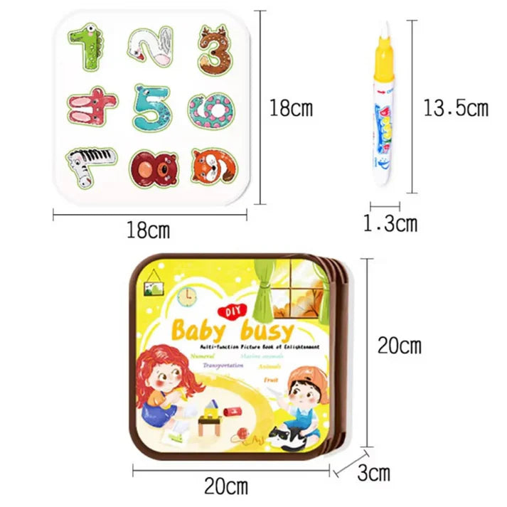 2in1 magisches montessori geschichten buch zum malen und spielen