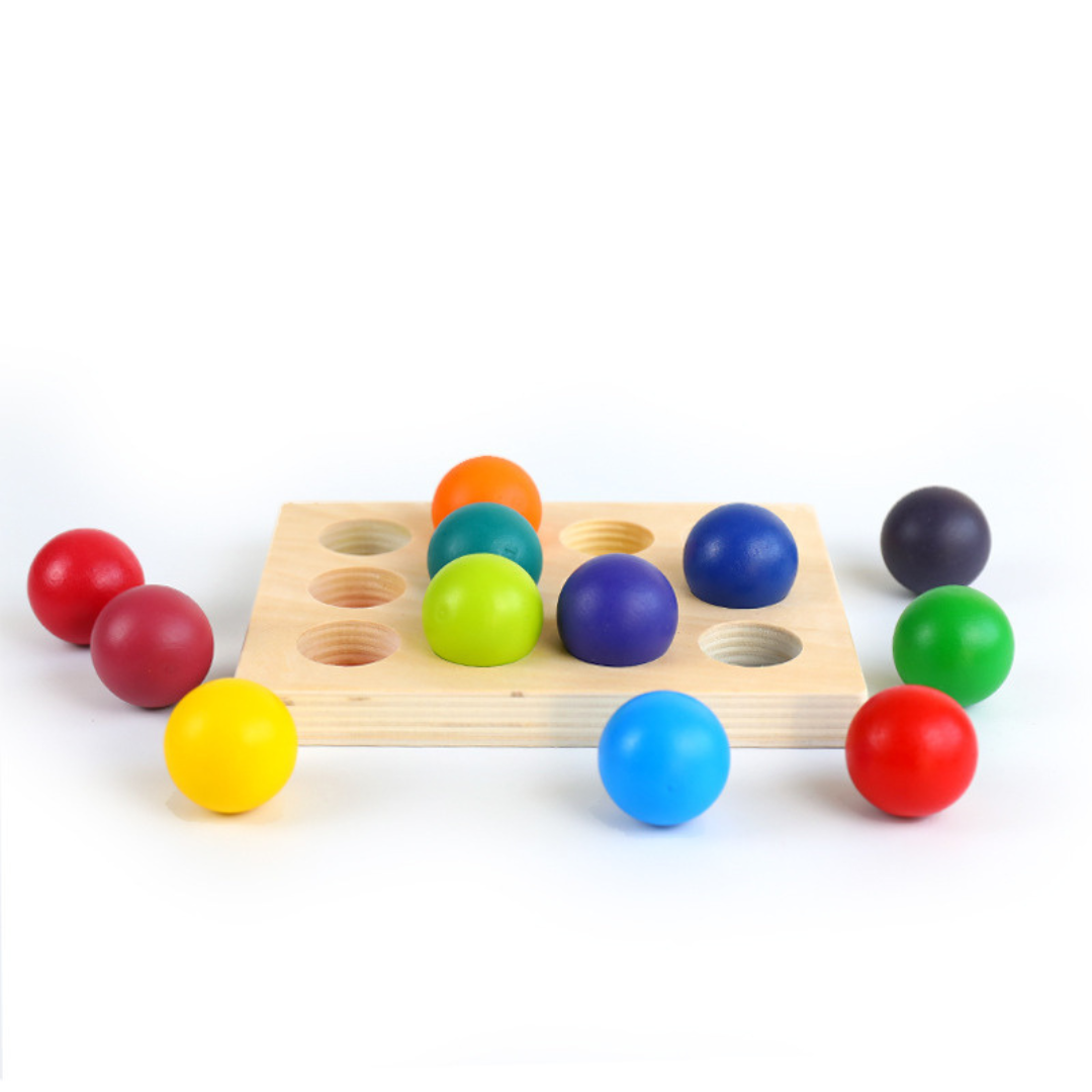 Montessori regenbogen sortierspiele