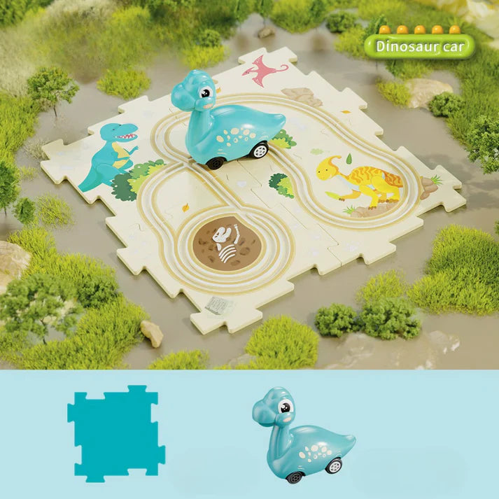 Weihnachts-puzzle-zugspielzeug