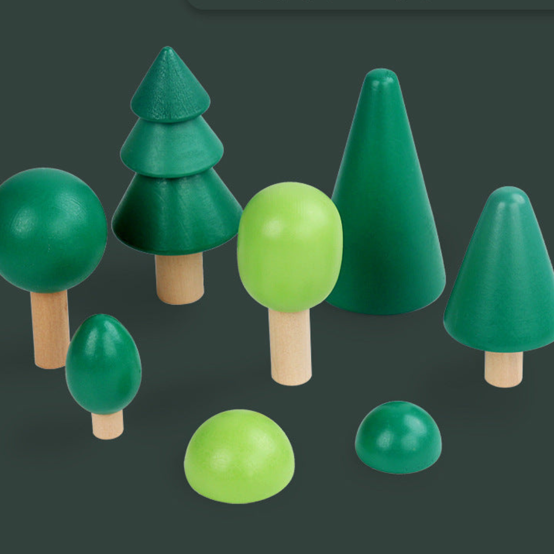 Montessori farben holzbausteine