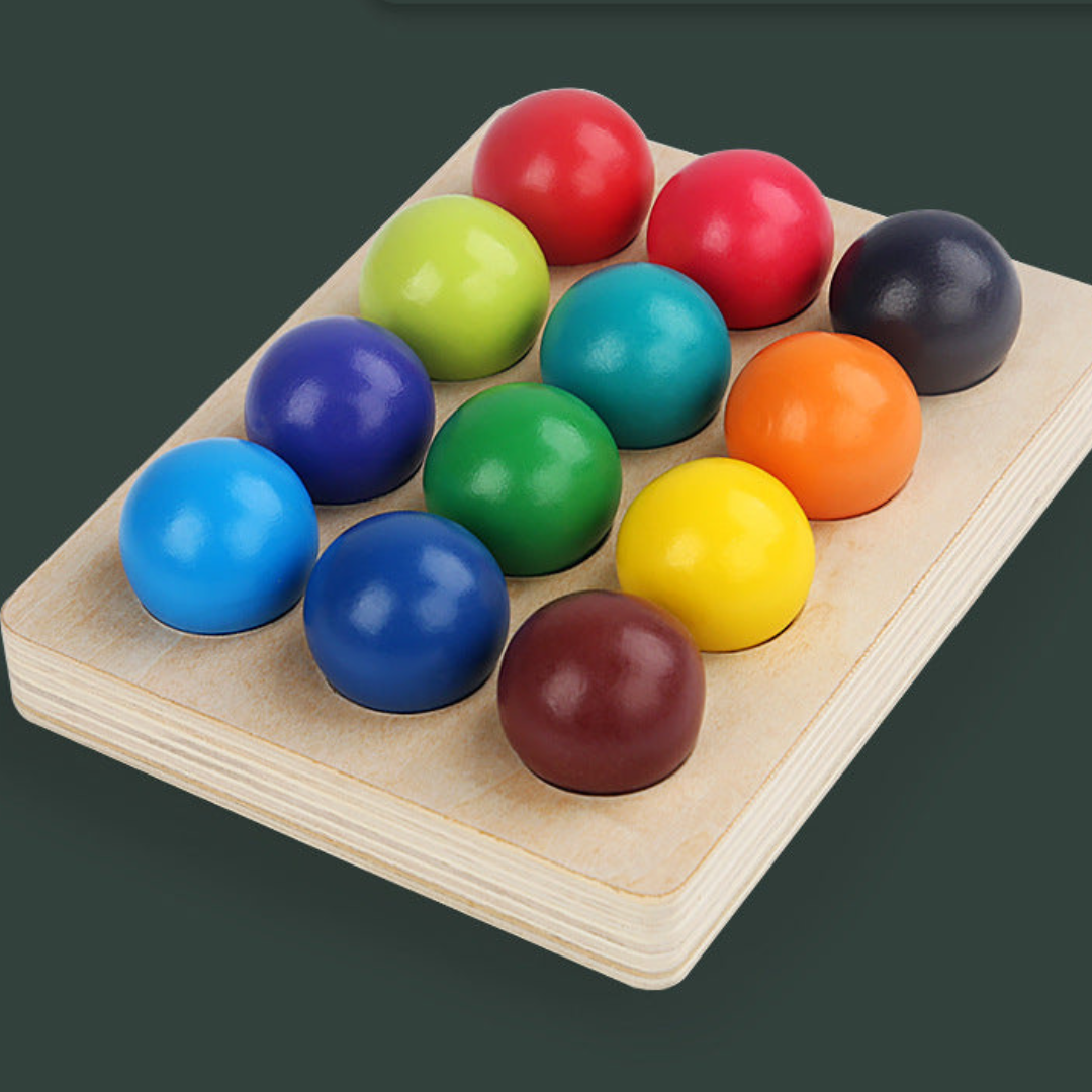 Montessori farben holzbausteine