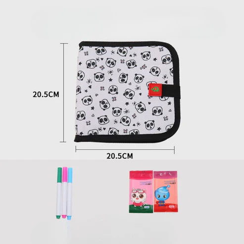 Tragbares wiederverwendbares malbuch für kinder