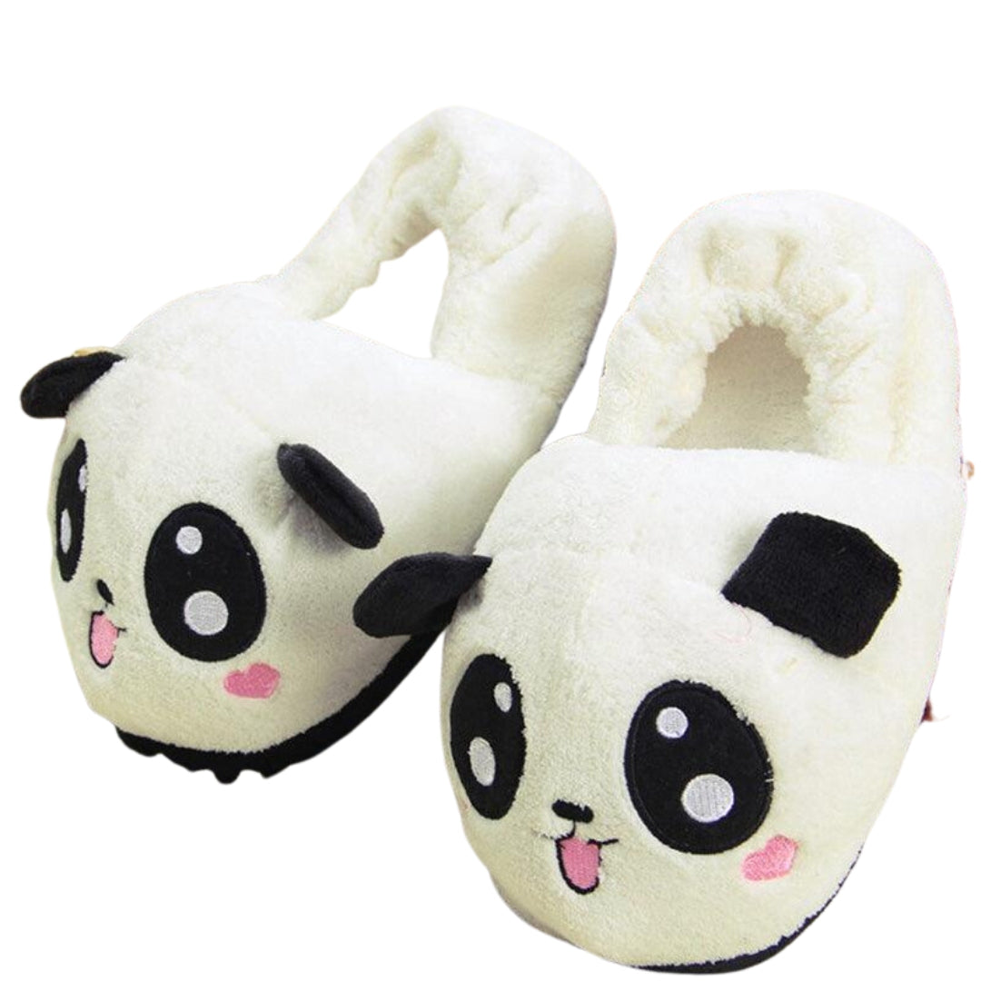 Niedliche lustige Panda-Augen Hausschuhe