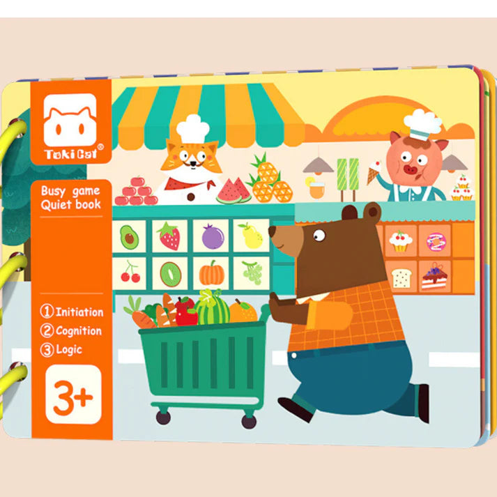 Sensorisches montessori beschäftigungsbuch