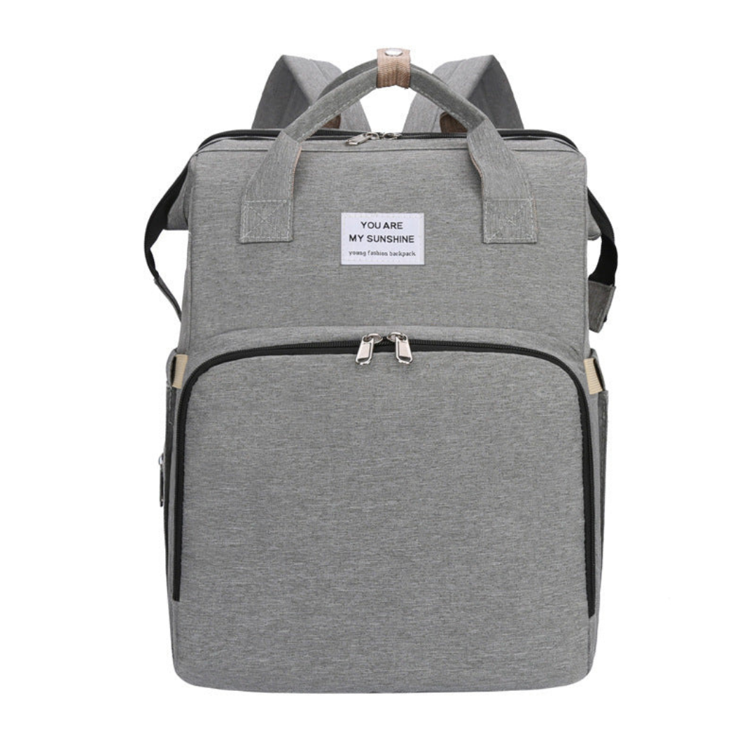 2in1 babyrucksack mit integriertem wickelbett