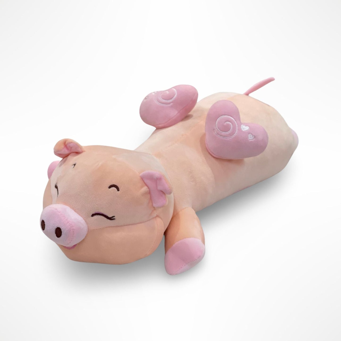 Kuschelndes Schweinchen mit Flügeln