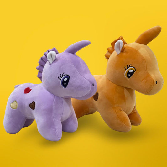 Funkelndes Einhorn – Lila Plüschzauber