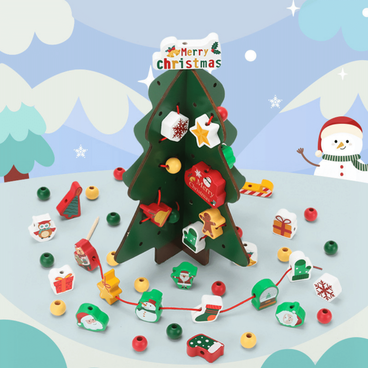 Woods - Kreative Perlen - Bildlicher Weihnachtsbaum