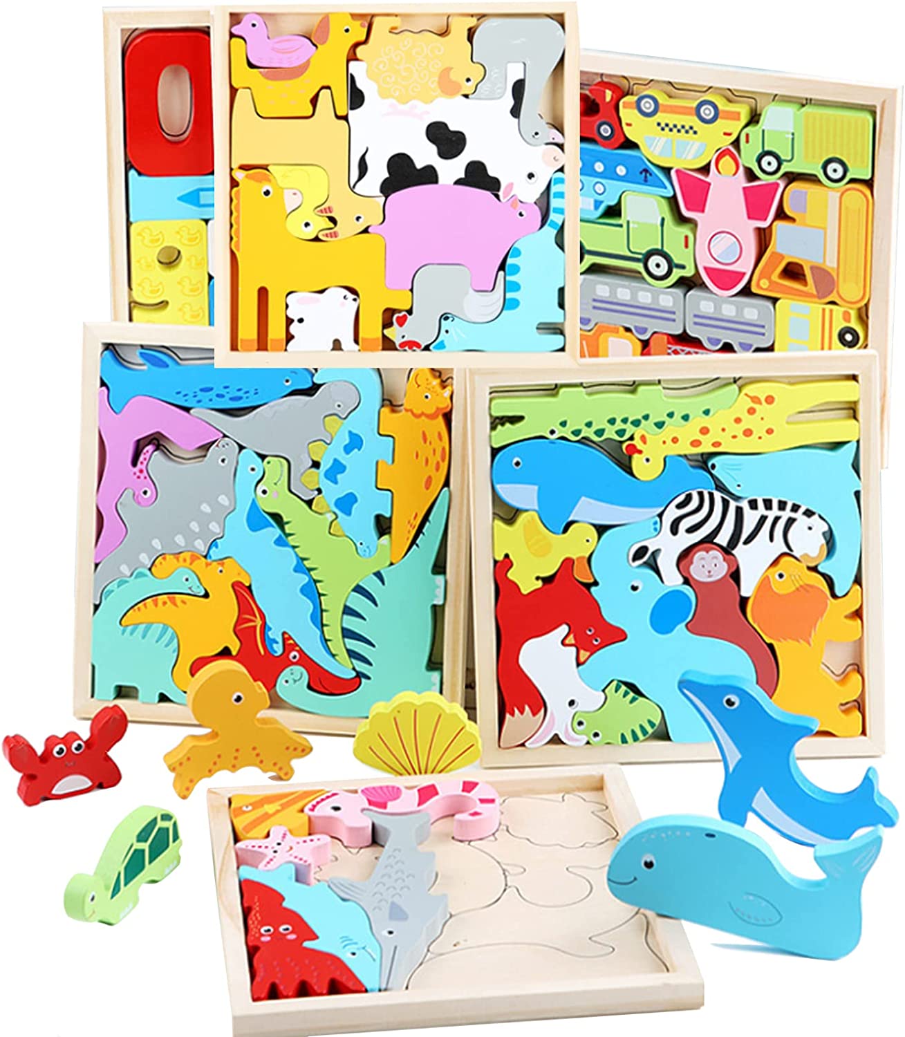 Woods - Welche Formen passen in den Rahmen? - Formenpuzzle