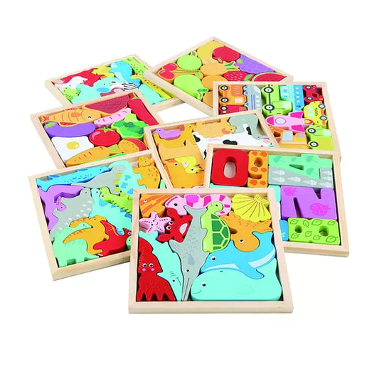 Woods - Welche Formen passen in den Rahmen? - Formenpuzzle
