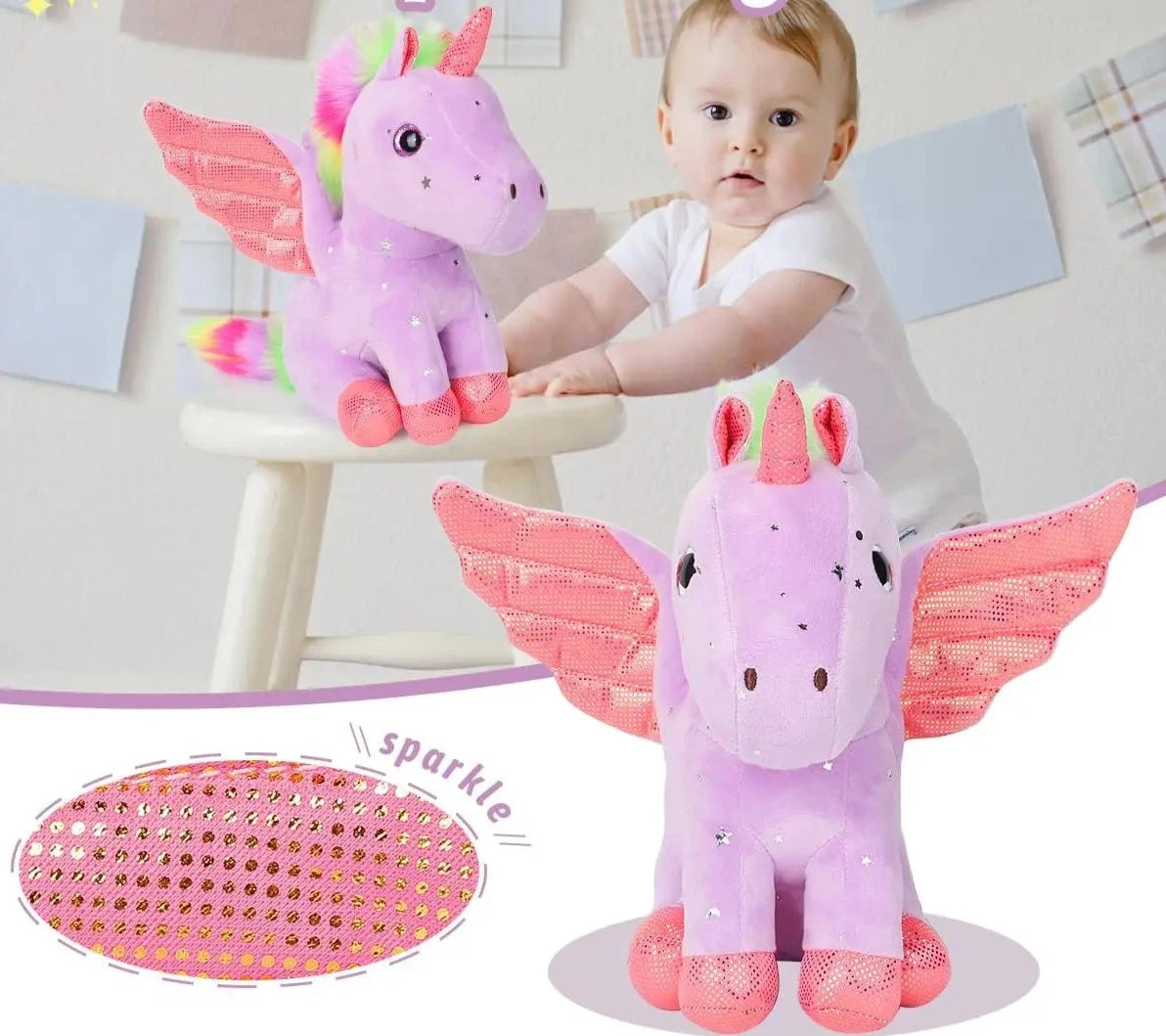 Zauberhaftes Glitzer-Einhorn