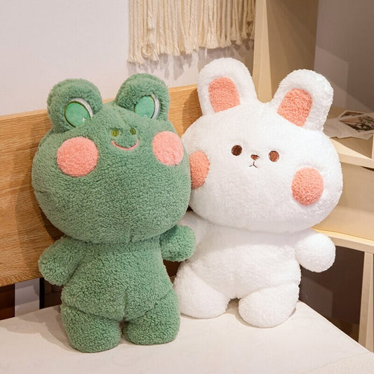 Zauberhafte Kuschelfreunde: Frosch & Hase Plüschis